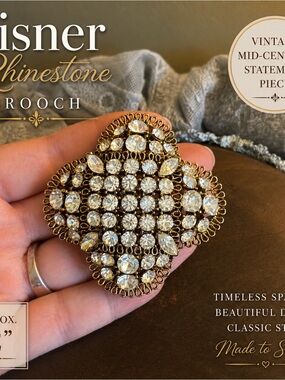 Lisner Vintage Brooch READ Description and Condition
